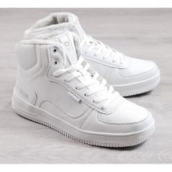 Buty sportowe męskie ocieplane białe Big Star BB174205 - biały. Białe buty sportowe męskie BIG STAR, bez wzorów, bez zapięcia. Za 105.00 zł.