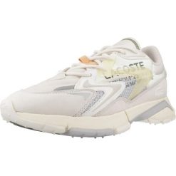 Tenisówki Lacoste Model L003 Neo Kolor Beżowy. Brązowe trampki męskie Lacoste, bez wzorów, ze skóry, bez zapięcia. Za 471.05 zł.