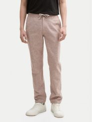 Tom Tailor Spodnie materiałowe 1044716 Beżowy Regular Fit. Brązowe spodnie materiałowe męskie Tom Tailor, bez wzorów, z bawełny. Za 149.99 zł.