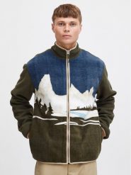 Solid Polar 21108084 Zielony Regular Fit. Zielone bluzy sportowe męskie Solid, m, bez wzorów, z polaru, bez kaptura. Za 379.99 zł.