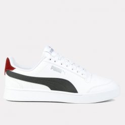 Buty męskie trampki sportowe Puma SHUFFLE. Białe trampki męskie Puma, bez wzorów, sportowe, bez zapięcia. W wyprzedaży za 169.00 zł.