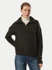 Barbour Sweter Lavensdale LKN1579OL71 Zielony ciemny Relaxed Fit. Zielone swetry nierozpinane damskie Barbour, bez wzorów, z wełny, bez kołnierzyka, bez ramiączek. Za 724.99 zł.