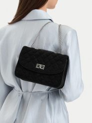 Badura Torebka EO-CINDY-KS2055 Czarny. Czarne listonoszki damskie Badura, bez wzorów, z materiału, bez dodatków. Za 249.99 zł.