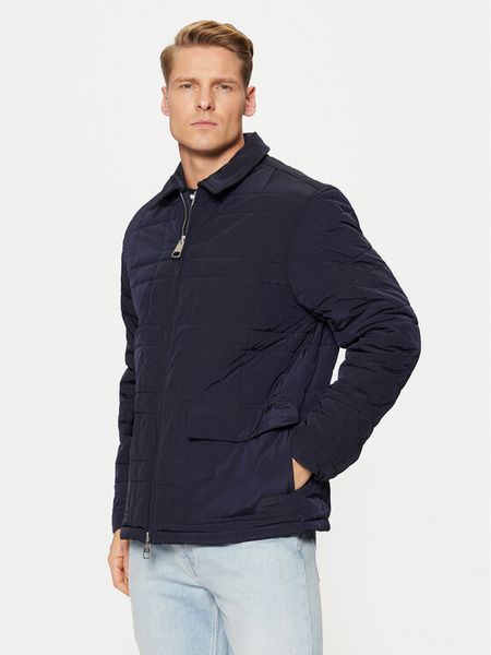 Hunter Kurtka przejściowa Walter HARM0004242 Granatowy Regular Fit. Niebieskie kurtki męskie Hunter, l, bez wzorów, z syntetyku, bez kaptura. Za 309.99 zł.