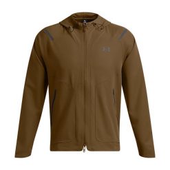 Kurtka wiatrówka męska Under Armour Unstoppable Left Chest Jacket. Czarne kurtki męskie Under Armour, l, bez wzorów, z softshellu, bez kaptura, trekkingowe. Za 329.99 zł.