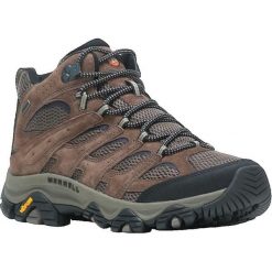 Buty Trekkingowe Męskie Merrell Moab 3 Mid Gore-Tex. Brązowe trekkingi męskie Merrell, z gore-texu, bez zapięcia. Za 723.35 zł.