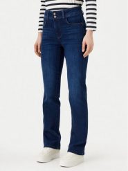 Guess Jeansy W5RA0V D5L91 Granatowy Regular Fit. Niebieskie jeansy damskie Guess, z aplikacjami, z bawełny. Za 269.99 zł.