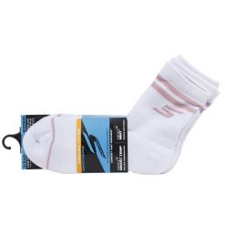 Skarpetki sportowe damskie 3pk Wmns LC PB Varsity Stripe Socks. Białe skarpetki damskie Skechers, bez wzorów, z bawełny. Za 89.99 zł.