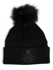 Lauren Ralph Lauren Czapka damska Kobiety czarny jednolity, ONE SIZE. Czarne czapki damskie Lauren Ralph Lauren, bez wzorów, eleganckie. Za 449.95 zł.