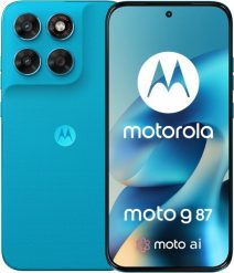 Smartfon Motorola Moto G87 5G 12/256GB Niebieski (PBBS0007FR). Niebieskie smartfony Motorola. Za 2,685.29 zł.