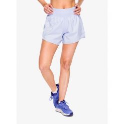 Spodenki do biegania damskie Under Armour Fly By Elite 5in Shorts. Fioletowe szorty damskie Under Armour, bez wzorów, sportowe. Za 125.99 zł.