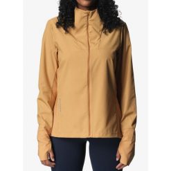 Kurtka do biegania damska Houdini Pace Wind Jacket. Brązowe kurtki sportowe damskie Houdini, bez wzorów, bez ramiączek, bez kaptura, do biegania. Za 550.99 zł.