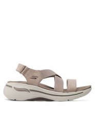 Skechers Sandały Treasured 140257/TPE Brązowy. Brązowe sandały damskie Skechers, bez wzorów, z materiału, bez obcasa, na płaskiej podeszwie, bez zapięcia. Za 289.99 zł.