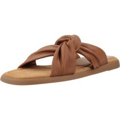 Sandały UNISA CAMBY GRA Brązowy. Brązowe sandały damskie Unisa, bez wzorów, ze skóry, bez obcasa, bez zapięcia. Za 293.99 zł.