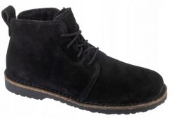 Birkenstock Uppsala Mid Shearling 1028154 Czarne 41. Czarne buty sportowe męskie Birkenstock, bez wzorów, bez zapięcia. Za 694.81 zł.