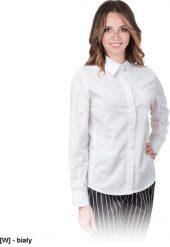 Reis Koszula damska z długim rękawem, czarna, 65% poliester, 35% bawełna - L. Czarne koszule damskie Reis, l, bez wzorów, z bawełny, bez kołnierzyka, bez ramiączek. Za 129.11 zł.