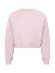 Clique Miami Cropped Krótki sweter — Luźny krój, miękki środek – Candy Pink. Czerwone swetry nierozpinane damskie CLIQUE, m, bez wzorów, z bawełny, bez kołnierzyka, bez ramiączek. Za 149.62 zł.