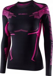 Brubeck LS15690 Bluza damska DRY czarny/fuksjowy M. Czarne bielizna sportowa damska Brubeck, m, bez wzorów, bez ramiączek, bez kaptura. Za 185.58 zł.