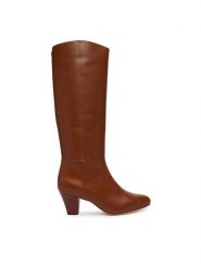 LAUREN RALPH LAUREN Kozaki Emrsyn Tl Hl Bo Tal 802P15714002 Brązowy. Brązowe kozaki damskie Lauren Ralph Lauren, bez wzorów, ze skóry, bez obcasa, na słupku, bez zapięcia. Za 1,499.00 zł.