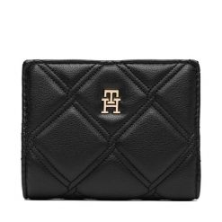 Portfel Tommy Hilfiger. Czarne portfele damskie Tommy Hilfiger. Za 269.99 zł.