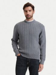 BOSS Sweter Arakingo 50565119 Szary Relaxed Fit. Szare swetry męskie Boss, m, bez wzorów, z bawełny, bez kołnierzyka, bez ramiączek. Za 799.99 zł.