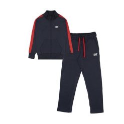 Bluza z bawełna z pełny zamek błyskawiczny na czas wolny. Niebieskie bluzy damskie LEONE 1947 APPAREL, bez wzorów, z bawełny, sportowe, bez ramiączek, bez kaptura. W wyprzedaży za 109.46 zł.