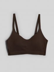 4F Biustonosz do jogi z niskim wsparciem damski - brązowy XL. Brązowe bielizna sportowa damska 4F, s, bez wzorów. Za 129.99 zł.