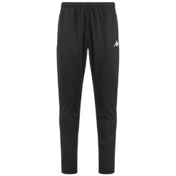Spodnie dresowe Kappa Dalci. Czarne spodnie sportowe męskie Kappa, m, bez wzorów, z dresówki, do biegania. Za 127.65 zł.