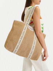 Nine West Torebka CEO-Avenia-LA374-4513-6 Beżowy. Brązowe shopperki damskie Nine West, bez wzorów, z syntetyku, bez dodatków. Za 99.99 zł.