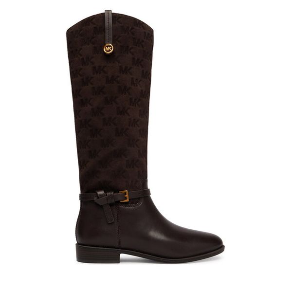 Kozaki MICHAEL Michael Kors. Brązowe kozaki damskie MICHAEL Michael Kors, bez wzorów, bez obcasa, na płaskiej podeszwie, bez zapięcia. Za 1,469.00 zł.