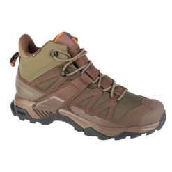 Buty Trekkingowe Salomon X Ultra Tracker Gtx L47607100 brązowe. Brązowe trekkingi męskie z materiału, bez zapięcia. Za 973.19 zł.