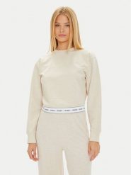 Guess Bluza O3YQ01 KBS91 Écru Regular Fit. Bluzy damskie Guess, l, z aplikacjami, z bawełny, bez ramiączek, bez kaptura. Za 119.99 zł.