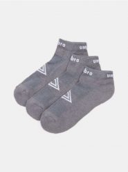 Skarpetki z nadrukiem Umbro 3 pack - szary. Szare skarpety męskie Sinsay, bez wzorów. Za 19.99 zł.