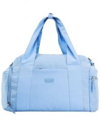 Torba sportowa WINGS SOLENNE z kieszenią na buty i pasem na walizkę BLUE. Niebieskie torby na ramię męskie Wings, z materiału, na ramię. Za 129.90 zł.