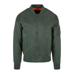 Kurtka Bomberka Męska Basic. Zielone kurtki męskie Urban Classics, m, bez wzorów, sportowe, bez kaptura. Za 220.99 zł.