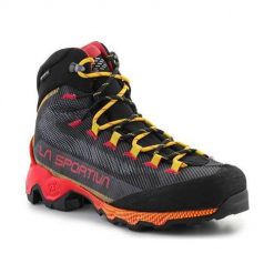 Buty trekkingowe męskie La Sportiva Aequilibrium Hike Gtx. Czarne buty zimowe męskie La Sportiva, bez wzorów, z gore-texu, bez obcasa, bez zapięcia. Za 929.99 zł.