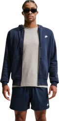 Nike Bluza męska Club BB FZ Hoodie granatowa FN3861 451 XL. Bluzy męskie Nike, m, bez wzorów, bez ramiączek, bez kaptura. Za 322.91 zł.