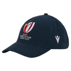 Czapka Macron RWC France 2023. Niebieskie czapki damskie RUGBY WORLD CUP 2023, bez wzorów. Za 152.00 zł.