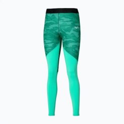 Legginsy do biegania damskie Mizuno Virtual Body G3 Long. Zielone legginsy sportowe damskie Mizuno, l, bez wzorów, z elastanu, długie, do biegania. Za 149.99 zł.
