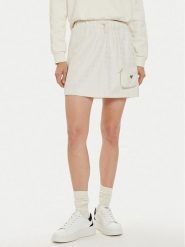 Guess Spódnica mini V4BD00 WGLW2 Écru Regular Fit. Spódnice damskie Guess, xxs, z aplikacjami, z syntetyku, mini. Za 219.99 zł.