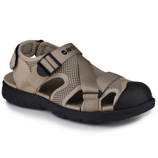 Sandały męskie do chodzenia HI-TEC WESTON. Brązowe buty zimowe męskie Hi-tec, bez wzorów, bez obcasa, bez zapięcia. Za 159.00 zł.