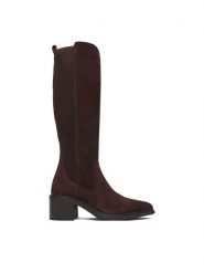 Lasocki Kozaki CEO-WS13657-02 Brązowy. Brązowe kozaki damskie Lasocki, bez wzorów, bez obcasa, na słupku, bez zapięcia. Za 349.99 zł.