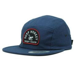 Czapka Trucker - Płaski Daszek - Jockey / Jeden Rozmiar (Granatowa). Niebieskie czapki damskie SURF MONKEY, bez wzorów, sportowe. Za 179.95 zł.