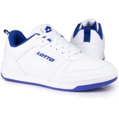 Buty męskie sportowe trampki Lotto TOCO. Niebieskie buty sportowe męskie Lotto, bez wzorów, casualowe, bez zapięcia. Za 139.00 zł.