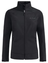 Kurtka softshell damska Vaude Cyclone Jacket VI. Czarne kurtki sportowe damskie Vaude, m, bez wzorów, z materiału, bez ramiączek, bez kaptura, trekkingowe. Za 422.39 zł.