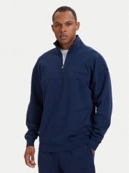 Tommy Hilfiger Bluza Essential UM0UM03909 Granatowy Regular Fit. Niebieskie bluzy męskie Tommy Hilfiger, m, bez wzorów, z bawełny, bez ramiączek, bez kaptura. Za 329.99 zł.