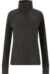 Damski sweter z zamkiem błyskawicznym Whistler Kajsa. Szare swetry nierozpinane damskie Whistler, bez wzorów, z elastanu, eleganckie, bez kołnierzyka, bez ramiączek. Za 179.99 zł.