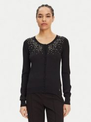 Artigli Kardigan ACMA001920 Czarny Regular Fit. Czarne kardigany damskie Artigli, l, bez wzorów, z syntetyku, bez kołnierzyka. Za 279.99 zł.