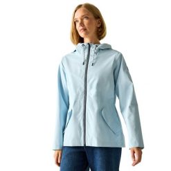 Damska Kurtka Bayletta Plain Waterproof Jacket. Białe kurtki sportowe damskie Regatta, m, bez wzorów, z dżerseju, bez ramiączek, z kapturem, trekkingowe. Za 274.99 zł.