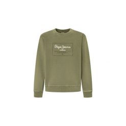 Bluza Pepe Jeans Simon. Brązowe bluzy męskie Pepe Jeans, m, bez wzorów, z jeansu, bez ramiączek, bez kaptura. W wyprzedaży za 316.05 zł.